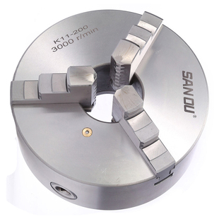 三爪卡盘三鸥夹盘精密K11-80/100/125/160/200/250三欧车床法兰盘