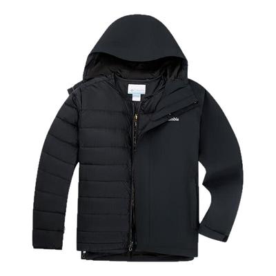 哥伦比亚羽绒内胆三合一冲锋衣男