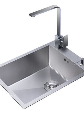 304不锈钢手工水槽单槽厨房洗菜盆大号洗碗池75x40x78x43x72x81u.