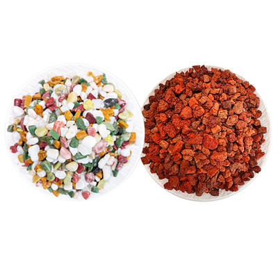 火山石原生鱼缸古法养鱼底砂造景砂铺底生态沙水培天然五彩雨花石