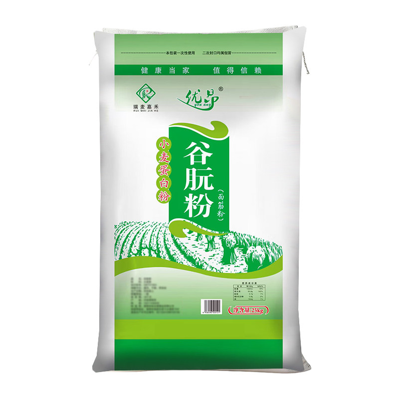 优昂谷朊粉面筋粉50斤食用增筋粉鲜面条饺子皮馄饨皮做面筋专用粉
