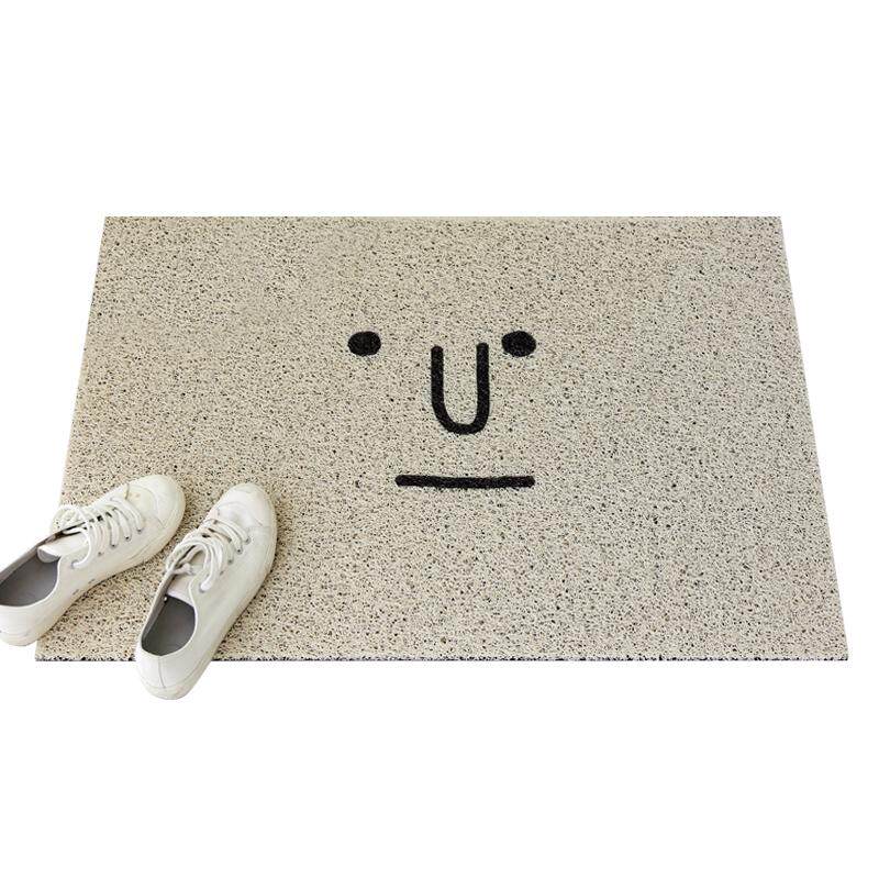【入户】认真吸尘防污丝圈地垫 玄关门可裁剪脚垫 可爱表情
