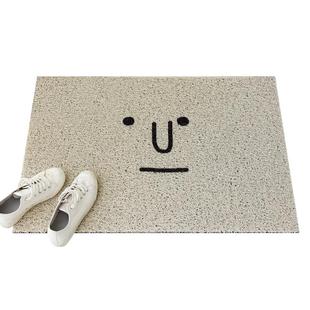 【入户】认真吸尘防污丝圈地垫 玄关门可裁剪脚垫 可爱表情