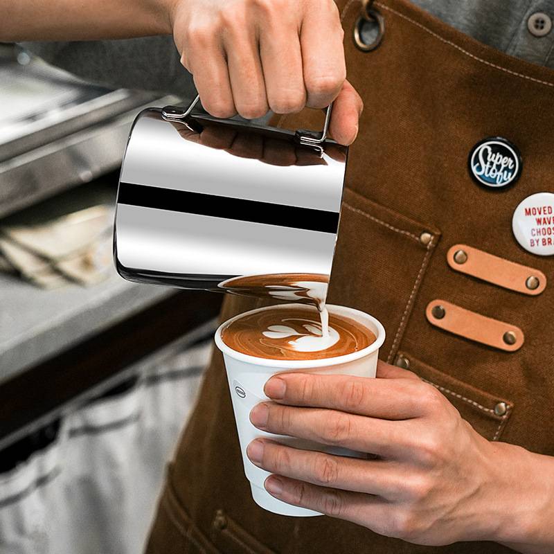 304不锈钢拉花缸奶器具泡批发花打杯咖啡拉杯杯厂家杯花式奶奶