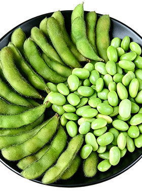 广西桂林毛豆新鲜带壳现摘青豆子豆荚嫩黄豆农家自种露天时令蔬菜