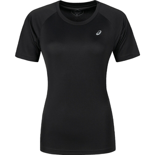 ASICS亚瑟士官方夏季女针织跑步短袖T恤圆领反光