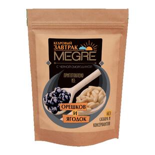 Megre鸣响雪松黑醋栗松子仁健康零食营养早餐西伯利亚浆果纯素60g