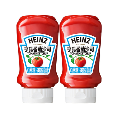 亨氏0蔗糖番茄酱沙司330g