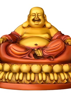 黄铜弥勒佛摆件客厅店铺装饰品