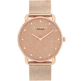 【38礼物】COACH/蔻驰ELLIOT沙砾盘米兰链石英手表女表送女友