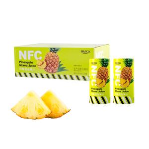 橙宝NFC果汁饮料组合装非浓缩还原凤梨混合果汁195ml*12罐装