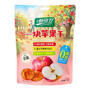 鲜引力一块苹果干独立小包装原味厚切水果干果脯泡水小零食苹果片
