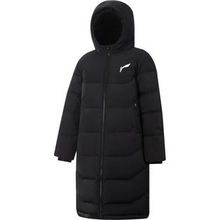 李宁童装长款超长羽绒服男打童新款保暖篮球系列宽松冬季鸭绒童装