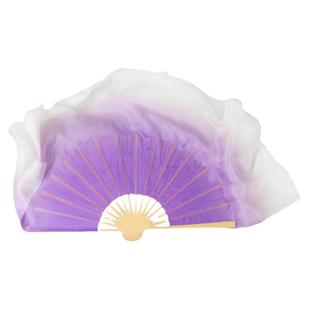 扇子舞蹈扇双面紫色渐变练习扇 加长海派秧歌扇古典舞广场舞扇子