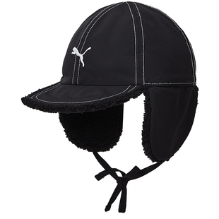 PUMA彪马官方正品童装新款儿童男女童帽子双面设计加绒保暖遮耳帽