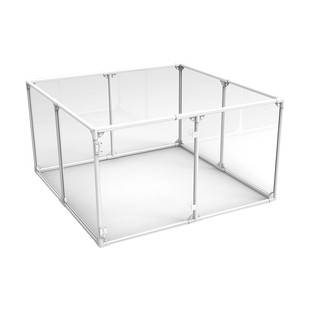 宠物狗围栏透明室内小型犬狗笼子网红ins柯基泰迪兔子隔离栅栏