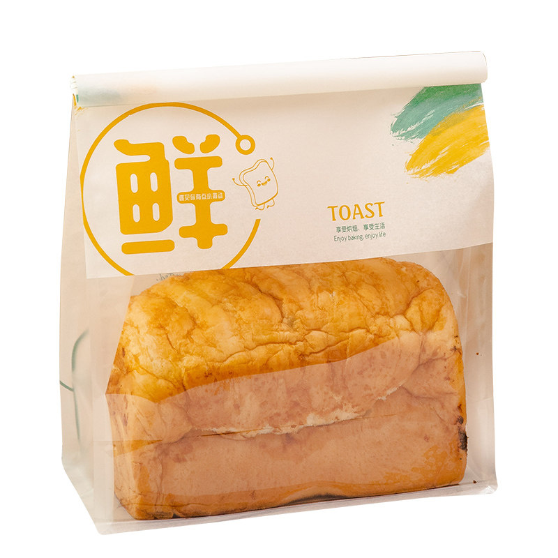 绵纸吐司袋卷边封口450g切片餐包包装袋牛角包北海道面包自封袋子