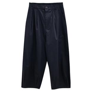 夏季薄款纯棉哈伦休闲裤女宽松新款直筒裤子日系九分香蕉裤女裤薄