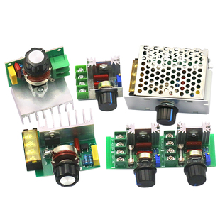 2000W可控硅调速器 4000W 电机220V大功率电子调压调光调温速模块