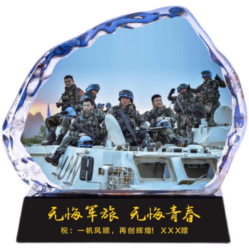 退伍军人送战友纪念品老兵摆件