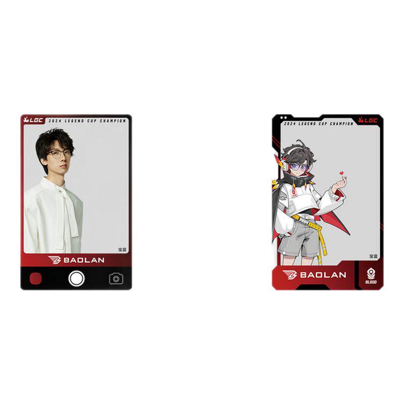 BL战队Baolan合影透卡真人动漫小卡 传奇杯S2官周返场