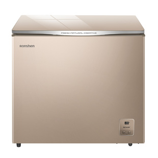 容声208升家用商用单温冷藏冷冻迷你小型卧式冷柜冰箱冰柜大容量