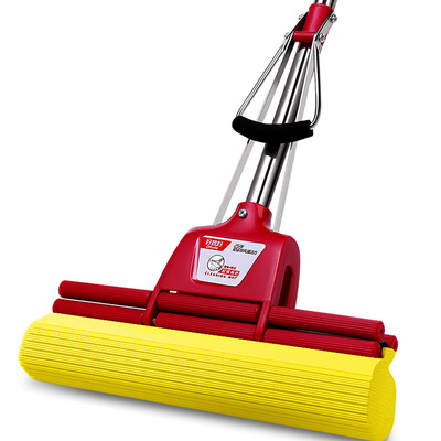 正品好媳妇33cm双滚轮胶棉拖把