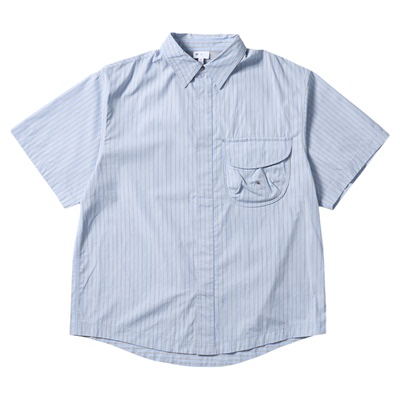 Goldwin0反光条纹短袖衬衫