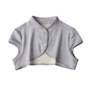 新款肩部保暖半高领真丝拉绒护肩神器桑蚕丝坎肩护肩膀加厚背心