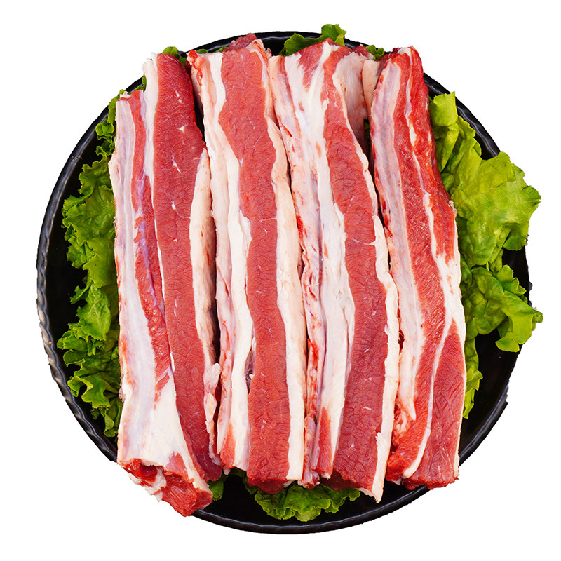 宁羴源宁夏黄牛肉牛肋条3斤牛肉筋新鲜原切生鲜雪花牛肉火锅
