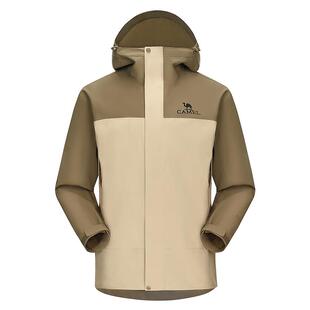 骆驼冲锋衣户外新款北风单层硬壳秋冬防风防水拼色外套登山服男女