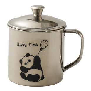 舍里316不锈钢儿童水杯幼儿园宝宝喝水杯子带盖防烫牛奶杯马克杯