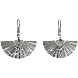 美颂之光MAISON LUMIERE 故宫兰花全开折扇耳环 陈昊宇张天爱同款