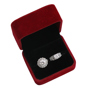 结婚仿真超大钻戒戒指活口可调节对戒婚礼仪式拍照求婚摄影用道具