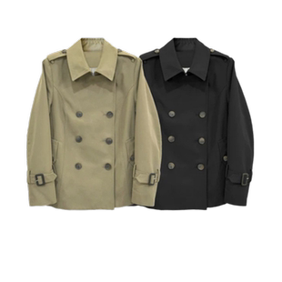 正品高端超好看短款风衣外套女2025年秋季新款休闲流行高级感上衣