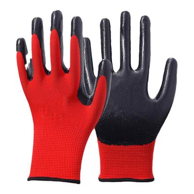 手套劳保耐磨工作丁晴橡胶胶皮透气夏季工地干活防滑防臭防水耐油