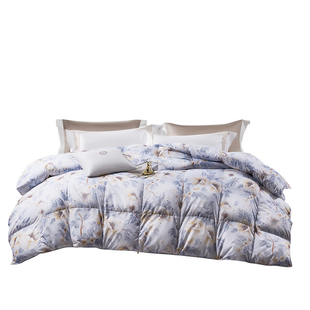 富安娜被子羽绒被四季被白鹅绒冬被芯加厚冬季保暖单人双人春秋被