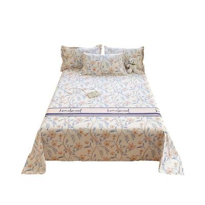 无印良品加厚老粗布纯棉床单床笠