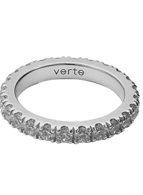 韩国verte925银仿钻镶嵌戒指
