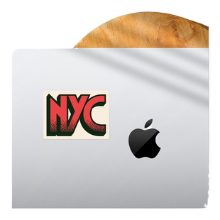 SkinAT冰箱贴 个性City贴纸 行李箱贴 手账装饰贴 车贴 笔记本贴膜 复古极简风摩托车贴 滑板贴 旅行箱贴