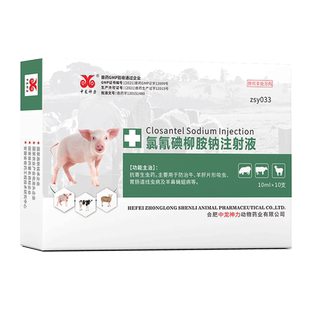 中龙牛羊用驱虫药 氯氰碘柳胺钠注射液兽用脑包虫肝片吸虫打虫药