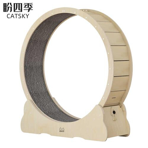 盼四季犬猫跑步机健身滚轮静音运动跑轮家具小型宠物猫爬架猫咪