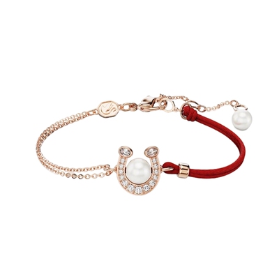 【新品】施华洛世奇Symbolica马蹄手链本命年红绳手镯配饰礼物