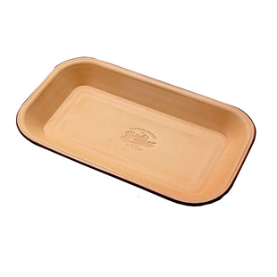 真皮置物盒玄关钥匙收纳盘手表首饰银饰复古桌面牛皮文玩收纳托盘