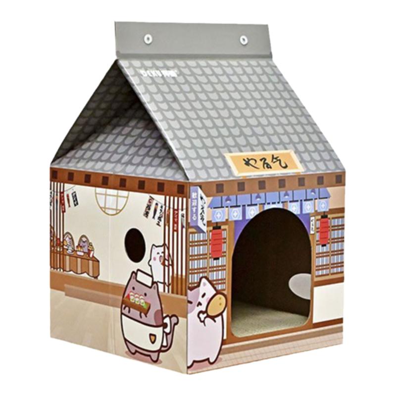 猫屋得酷牛奶盒猫抓板