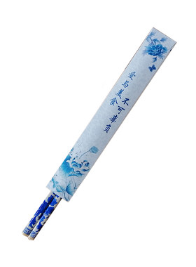 商用青花瓷一次性竹筷定制