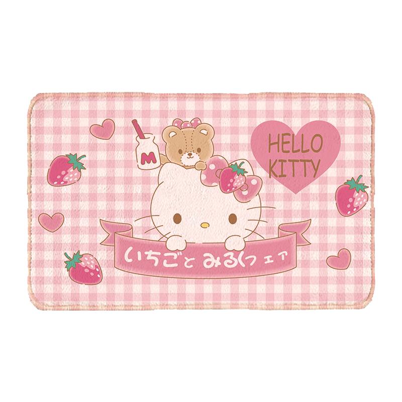 女生卡通地垫防滑浴室门口吸水脚垫家用卧室进门地毯Hello Kitty