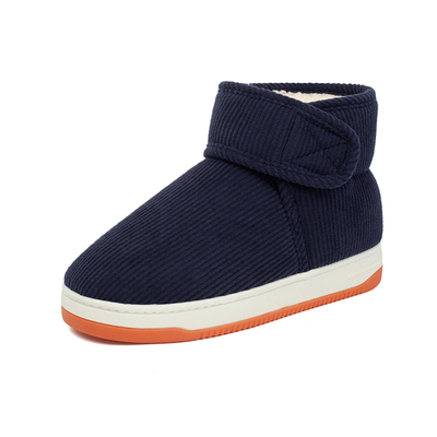 外穿牛筋底儿童棉拖鞋包跟加绒