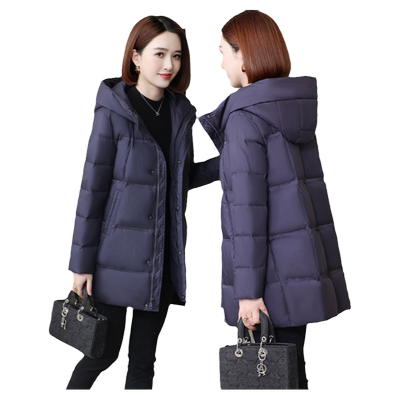 迪芬璐嘉韩版保暖白鸭绒羽绒服女