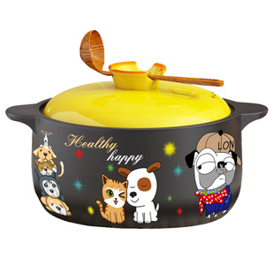 砂锅煲家用燃气炖汤耐高温明火干烧不裂大容量陶瓷煲仔饭煮粥沙锅